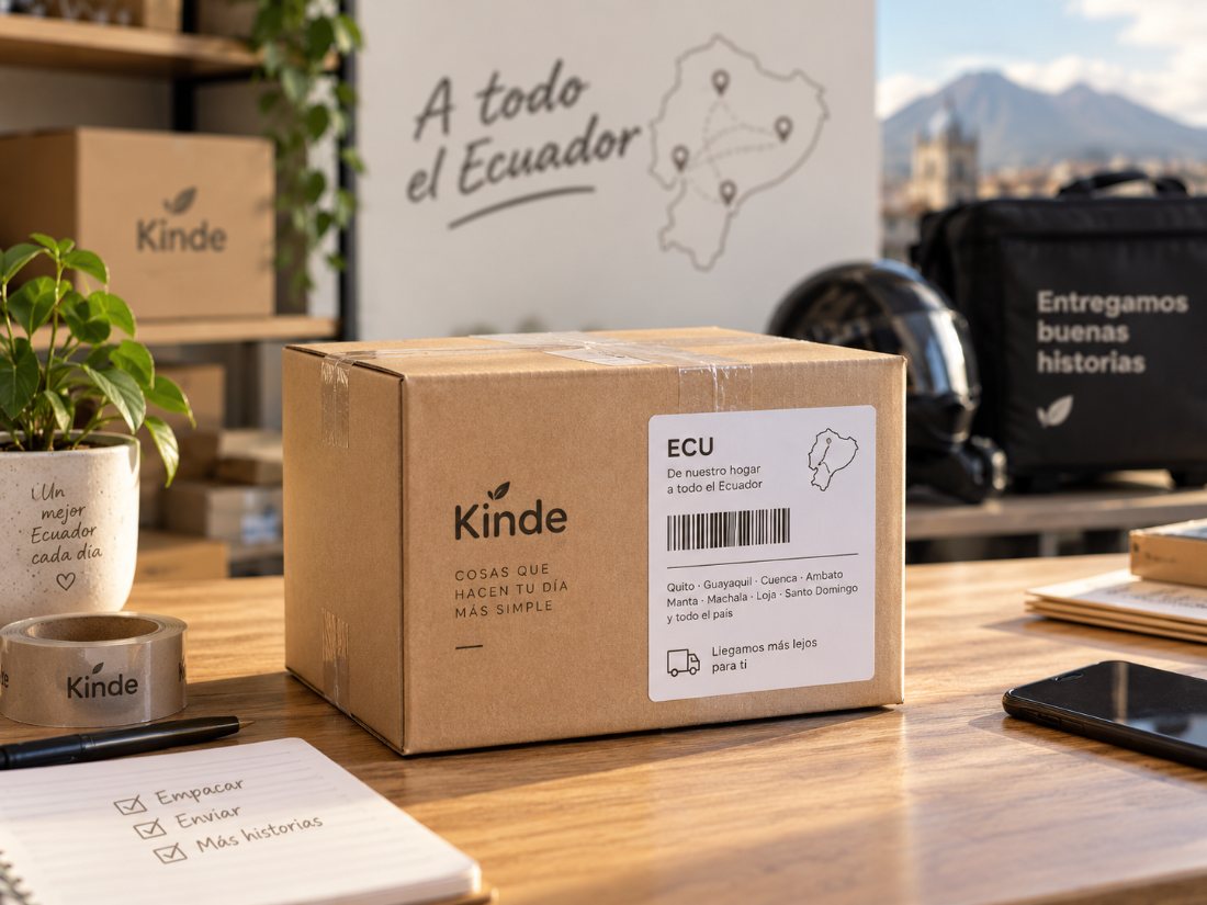 Caja Kinde lista para enviar a todo el Ecuador