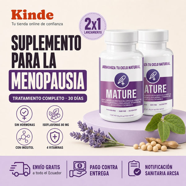 MATURE x 2 Suplemento alivia menopausia