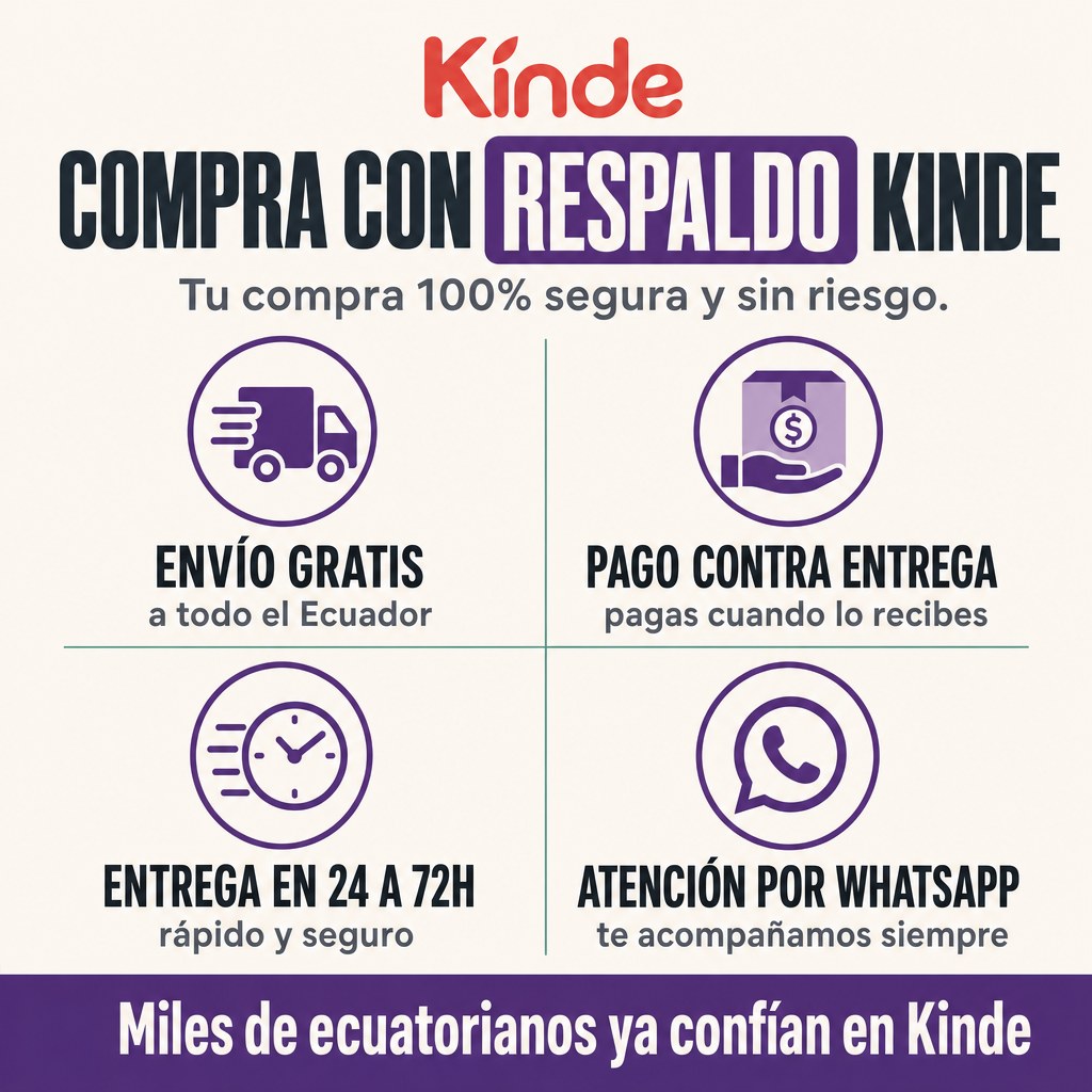Compra con respaldo Kinde: envío gratis, pago contra entrega, entrega en 24 a 72 horas y WhatsApp
